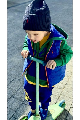 Zielona bluza dresowa z kapturem chłopięca, Polo Ralph Lauren