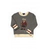 Szara elegancka bluza z misiem Bear, Polo Ralph Lauren