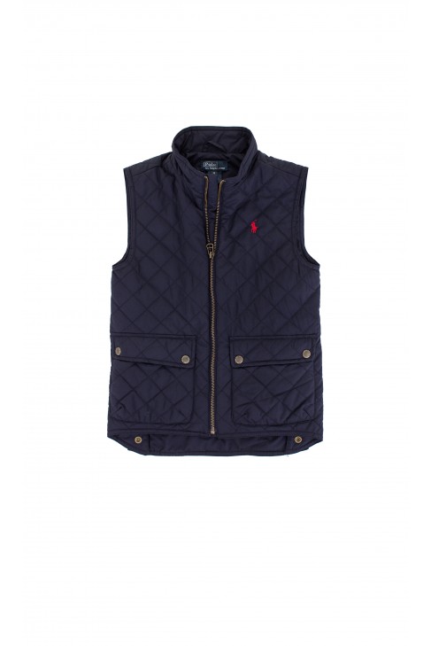 Sleeveless quilted navy blue coat, Ralph Lauren Sleeveless quilted navy blue coat, Ralph Lauren