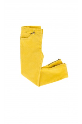 Spodnie sztruksowe żółte Ralph Lauren