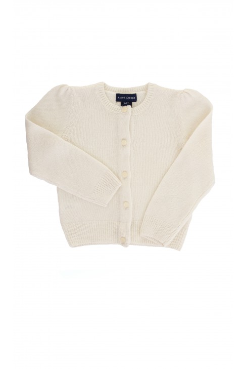 Sweter ecru rozpinany, Ralph Lauren Sweter ecru rozpinany, Ralph Lauren