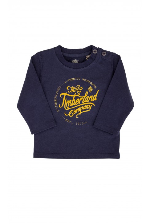 Granatowy t-shirt chłopięcy, Timberland Granatowy t-shirt chłopięcy, Timberland