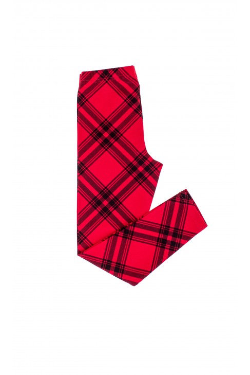 Girl’s leggings in red-and-black checker, Polo Ralph Lauren Girl’s leggings in red-and-black checker, Polo Ralph Lauren