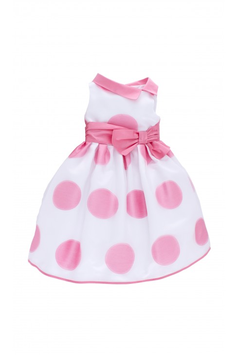 White dress in big polka dot, Colorichiari White dress in big polka dot, Colorichiari