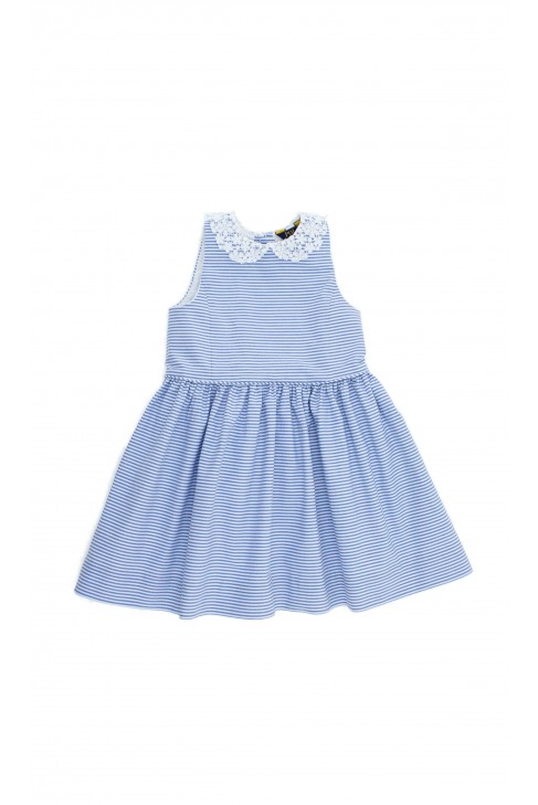 Dress in white-and-blue stripes, Polo Ralph Lauren Dress in white-and-blue stripes, Polo Ralph Lauren