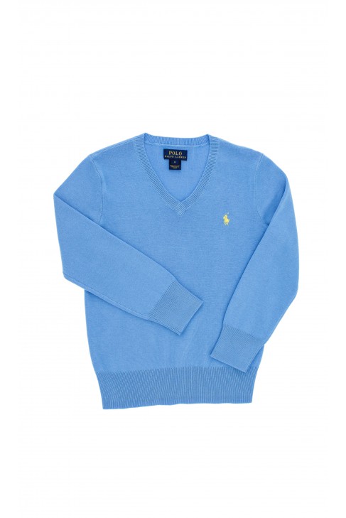 Niebieski sweter chłopięcy, Polo Raph Lauren Niebieski sweter chłopięcy, Polo Raph Lauren